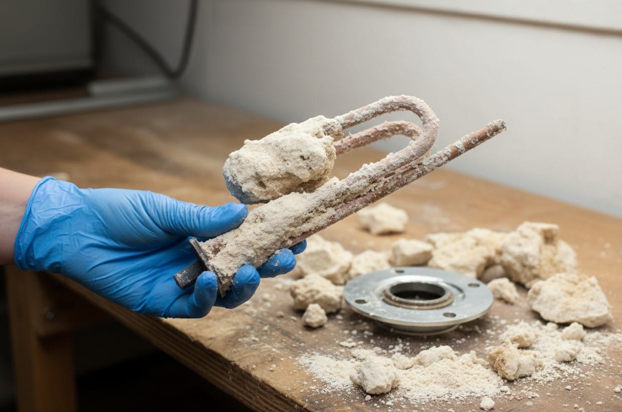 Resistencia de termo eléctrico dañada por cal en Murcia