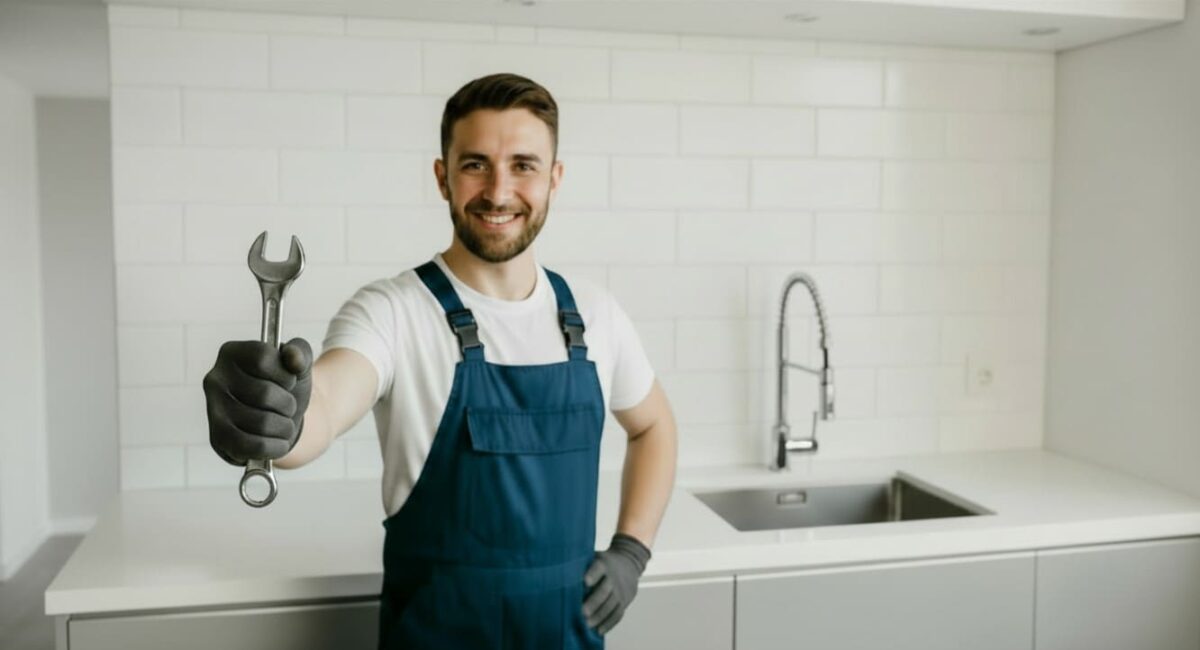 Fontaneros en Murcia reparando averías.